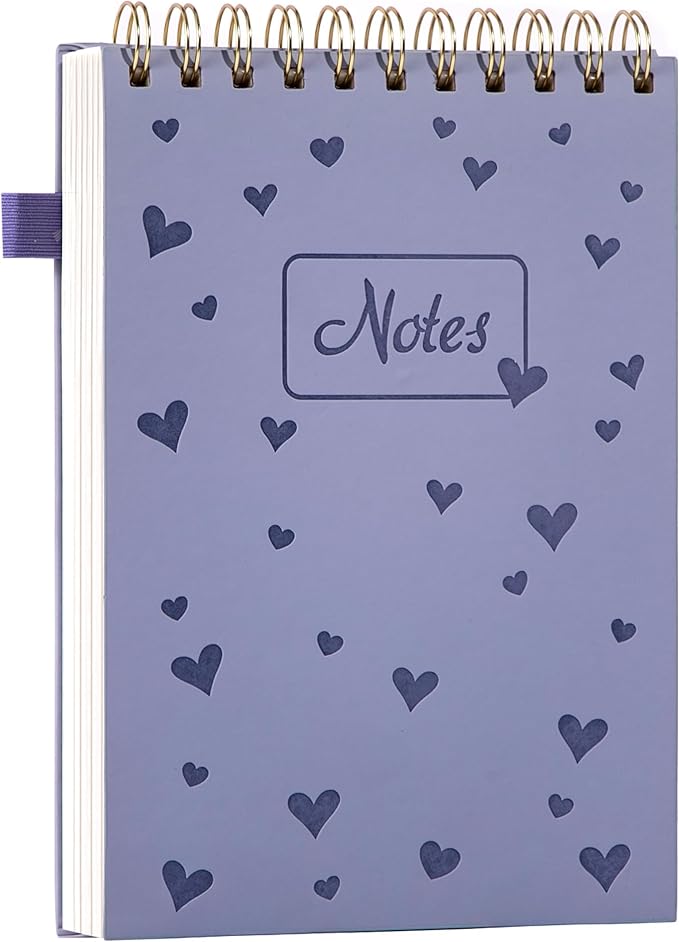 A5 Top Spiral Notebook,240 Pages Steno Pads College Ruled Journal Note Pad