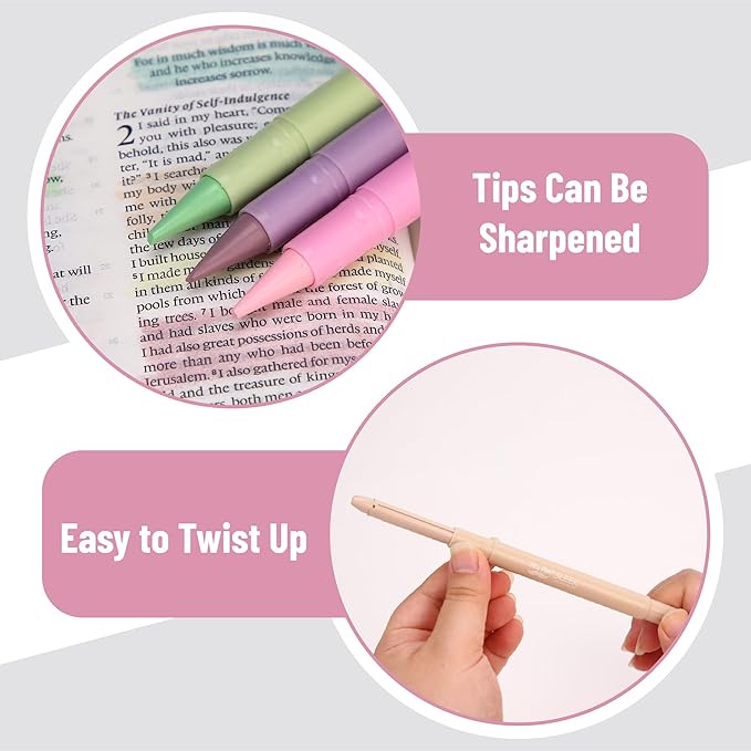 Mr. Pen- No Bleed Gel Highlighters, Morandi Colors, 12 Pack, Bible Highlighters and Pens No Bleed, Bible Markers for Study, Journaling, School Supplies and Accessories