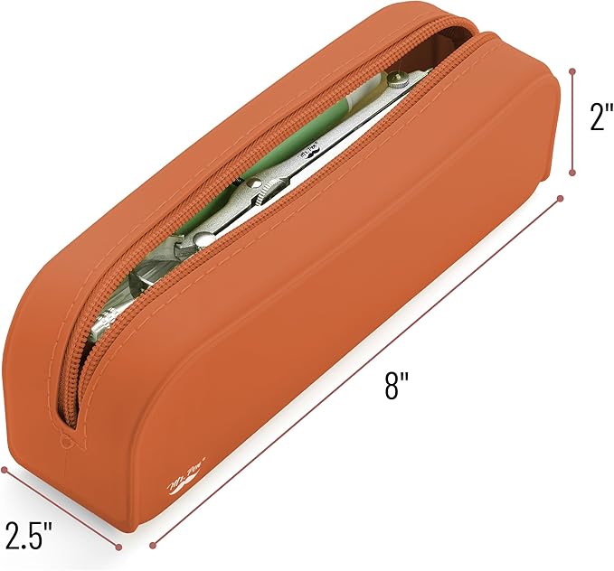 Mr. Pen- Silicone Pencil Case, Aesthetic Pencil Bag for Women, Makeup Pouch, Multifunctional Pouch for Stationery, Cosmetics and Electrical Goods Storage