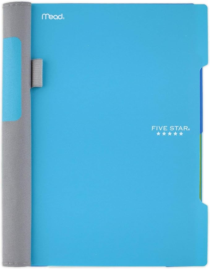 Five Star Advance Small Spiral Notebook, 2 Subject, College Ruled Paper, 100 Sheets, 9-1/2" x 6", Teal (73164)