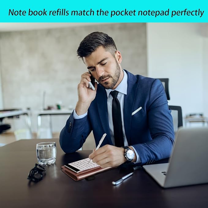 10 Pack Pocket Mini Notepads Refills,Memo Pad,3×5Inch Lined Writing Pads with 30 Sheets in Each Pad,Note Pads Refills,Inspiration Catcher(White-10pack)