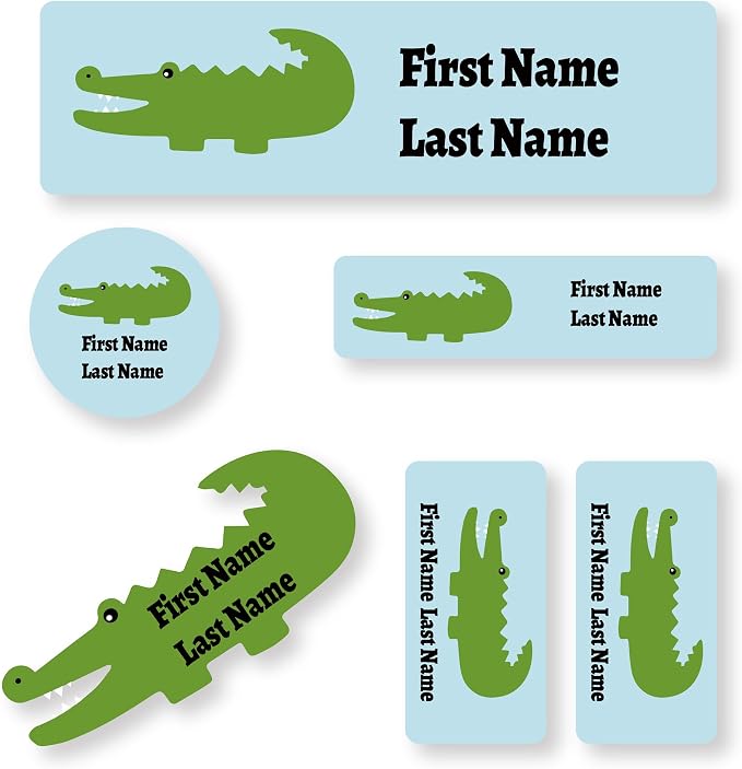 Personalized Daycare Name Labels for Kids (76 Labels) - Custom Durable Waterproof Name Stickers for Clothing Tags, Water Bottles, Lunch Boxes, and School Supplies - Dishwasher, Washer