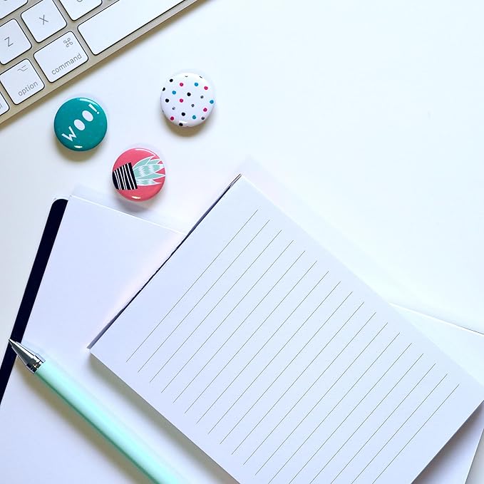 8 Pack Note Pads 3 x 5 Inch small notepads for Business Office Legal Pads, White Small Notepads Writing Pad Mini Notepad with 30 Sheets Lined Paper in Each Note pad