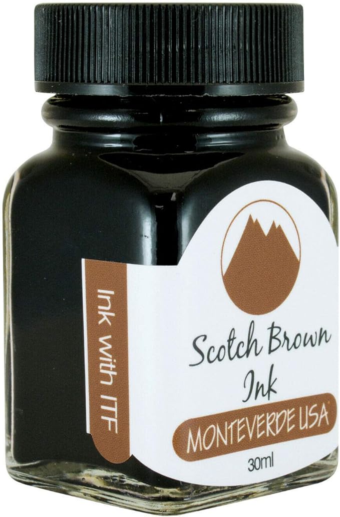 Monteverde USA Ink with ITF Technology, 30 ml Scotch Brown (G309SB)
