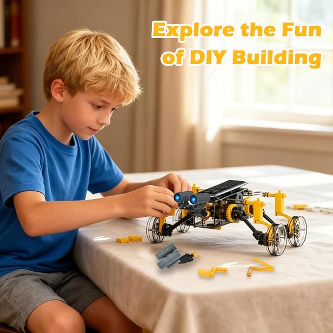 STEM 25-in-1 Education DIY Solar Power Toys for Boys Age 8-12, Science Kits Robots Toys for Ages 8-13, Building Toys Robotics Experiment Set Birthday Gifts for Kids 8 9 10 11 12 13 14+ Years Old
