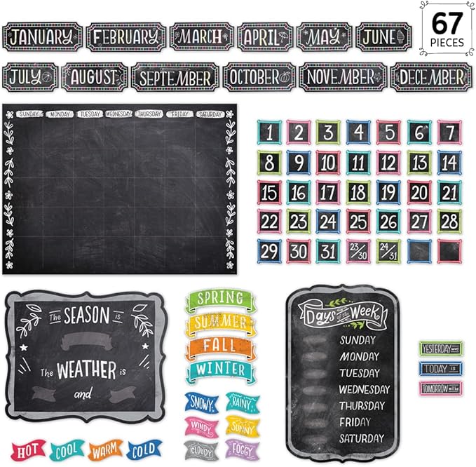 CTP Chalk It Up! Calendar Set Bulletin Board (Creative Teaching Press 10873)