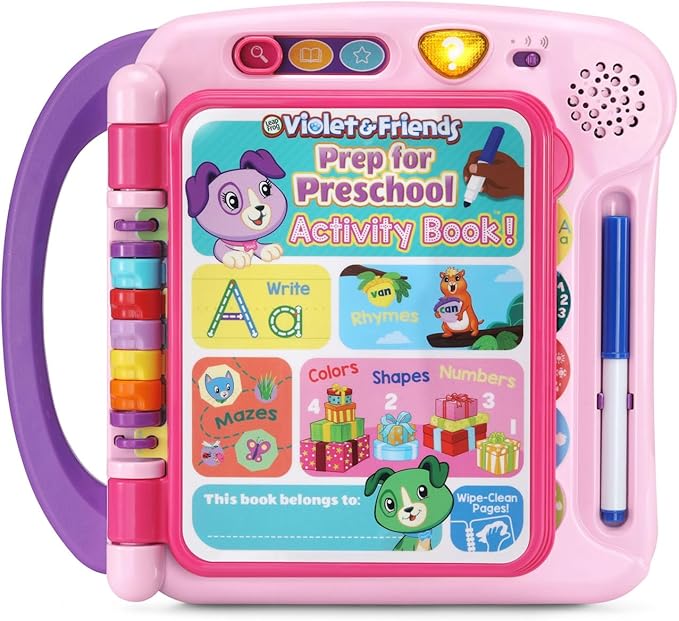 LeapFrog Violet and Friends Prep for Preschool Activity Book, Pink