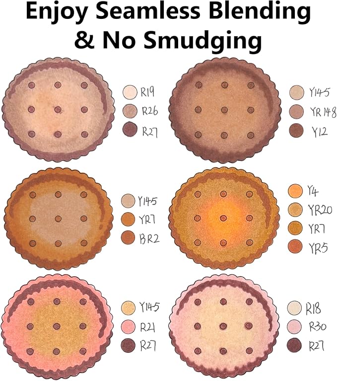 SFAIH Skin Tone Alcohol Markers Brush & Chisel [25 Diverse Portrait Colors]