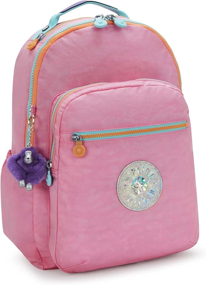 Kipling Women's Seoul 15" Laptop Backpack, Durable, Roomy with Padded Shoulder Straps, Built-In Protective Sleeve