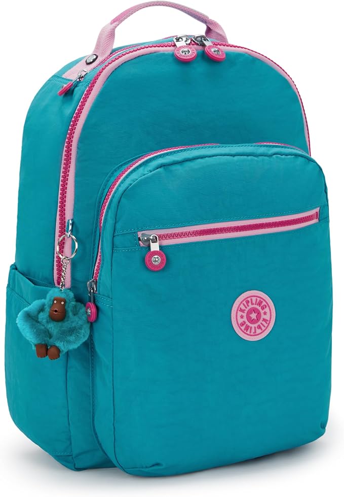 Kipling Women's Seoul 15" Laptop Backpack, Durable, Roomy with Padded Shoulder Straps, Built-In Protective Sleeve