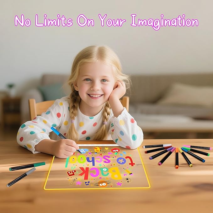 Signsxcel12-Color Liquid Markers for Led Note Board, Compatible with Light Up Drawing Board, Windows, Blackboard, Glass, Neon Erasable Markers,Wet or Dry Erase Markers Fine Tip