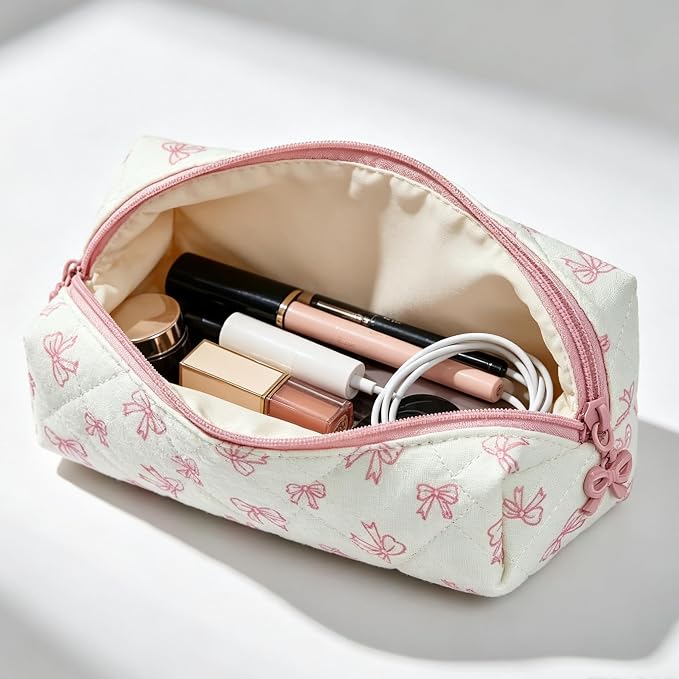 Pencil Case, Pencil Pouch for Women, Pencil Case Small, Pencil Pouch Aesthetic (Cute bow)