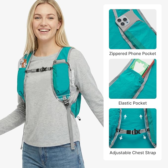 G4Free 20L Lightweight Packable Hiking Backpack for Women Men | Small Water Resistant Foldable Daypack with Phone Pocket for Travel Camping Outdoor