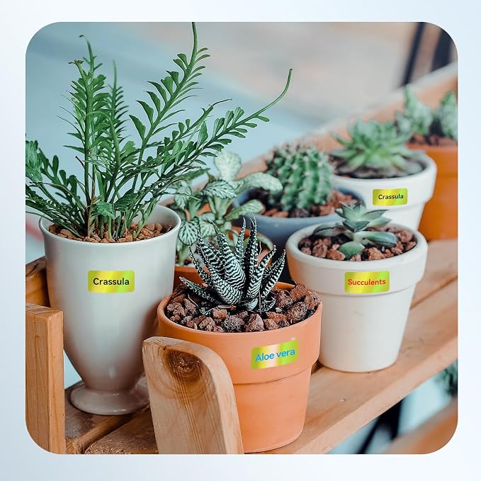 NIIMBOT Thermal Transfer Labels 0.55''x1.18'', Only for N1/B18 Label Maker | 14mmx30mm, 190 Labels/Roll, PET Material, Waterproof and High-Temperature Resistance, Long Storage Time, Hologram Yellow