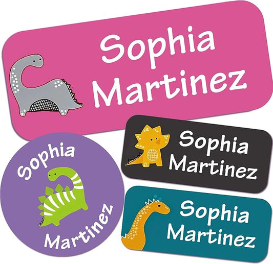 Waterproof Custom Name Stickers (135 Labels) - Personalized Daycare Labels for Clothing, Water Bottles, Lunch Boxes & School Supplies - Ideal for Camp & Daycare - No-Iron (B0GTFMYNDB)