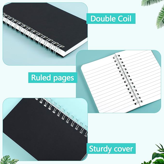 30 Pack Small Spiral Notebooks, 3x5 Inch Small Pocket Notebooks Bulk, Memo Pads with Lined Pages, Mini Spiral Notepads for Writing Drawing Home Office Travel(60 Sheets/120 Pages)