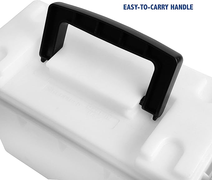 Sheffield 12634 Field Box, Pistol, Rifle, or Shotgun Ammo Storage Box, Tamper-Proof Locking Ammo Can, Water Resistant, Made in The U.S.A, Stackable, White