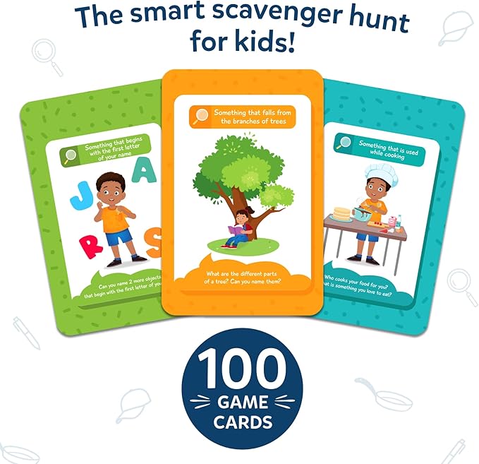 Skillmatics Indoor & Outdoor Scavenger Hunt Card Game - Found It, Educational Game Collections, Gifts for Kids, Boys, Girls and Families, for Ages 4, 5, 6, 7, Perfect for Home, School, Playdates