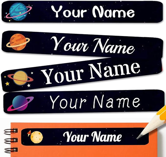 120 PCS Personalized Labels for Kids，Custom Name Tag Stickers Labels Waterproof for School Supplies,Water Bottle,Lunch Box,Toys(2.3 x 0.4 in)