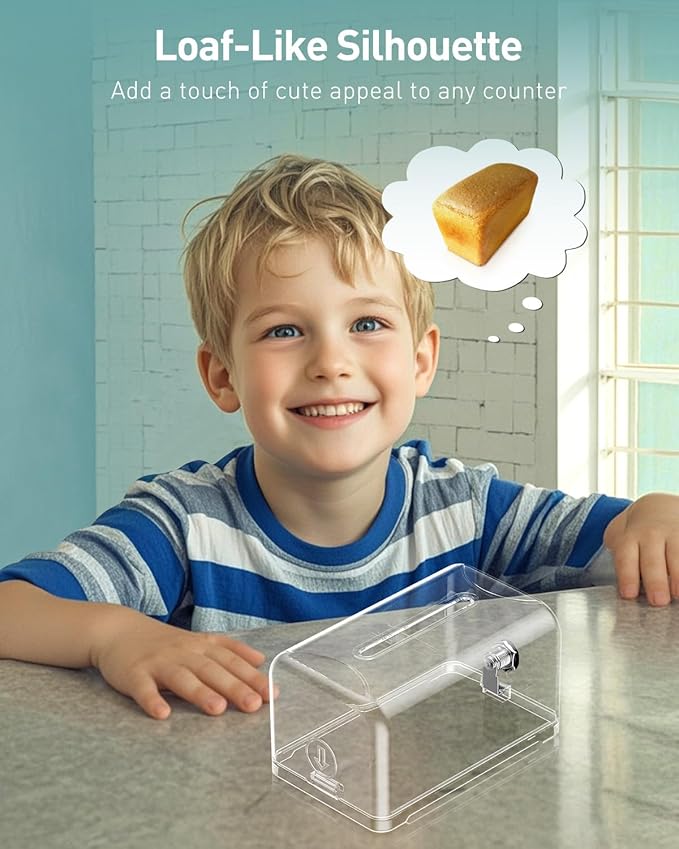 Uniclife 2 Pack Acrylic Donation Boxes for Fundraising, Clear Suggestion Box with Slot and Lock, Desktop Ballot Box Tip Jar, Plastic Storage Container for Voting Comment Collection, 7.3" x 4.5" x 3.9"