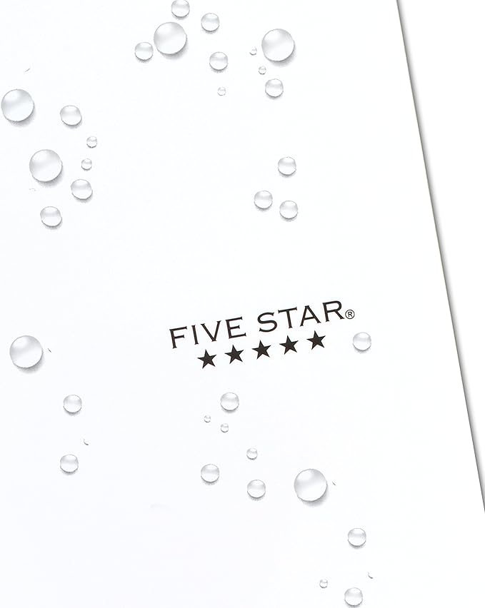 Five Star Spiral Notebook + Study App, 1 Subject, College Ruled Paper, 8-1/2" x 11", 100 Sheets, White & Amethyst Purple, 2 Pack (820186)
