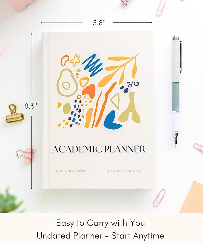 Lamare Academic Planner 2026-2027 – Undated Weekly College Student Planner for Homeschool, High School, College & Nursing Students