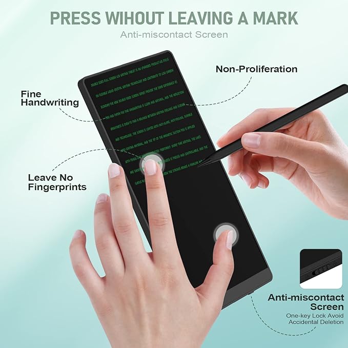 LCD Writing Tablet for Adults-6.5″&6″ LCD Writing Tablet,Double-Sided Full Screen Electronic Drawing Pad,Mini Portable Digital Notepad for School,Office,Home,Erasable,Reusable