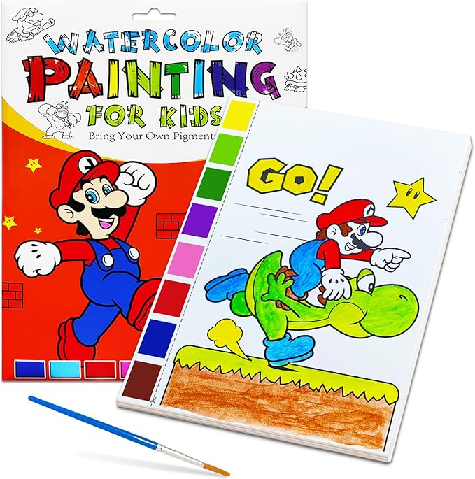 YXOTJHS Watercolor Coloring Book, Paint with Water Books for Kids - Mess Free Coloring for Toddlers, Magic Paint Set - Arts and Crafts for Girls Ages 4-8 - Travel, Stocking Stuffers