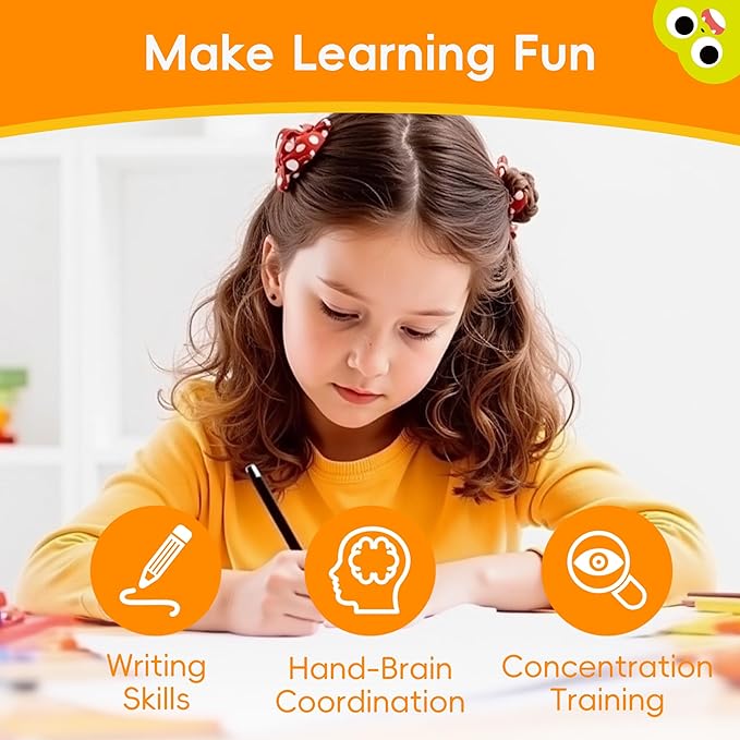 Large Magic Grooved Writing Practice for Kids 3-5, Grooved Writing Books Ages 6-8, Magic Book Handwriting Practice for Kids 5-7, Preschool Workbook Tracing Books for Boys & Girls