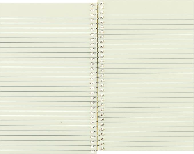 National Single-Subject Wirebound Notebooks, Narrow Rule, Brown Paperboard Cover, (80) 7.75 x 5 Sheets