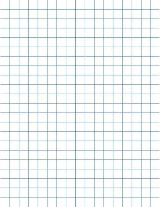 School Smart Graph Paper, 8-1/2 x 11 Inches, 1/10 Inch Ruling, White, 500 Sheets
