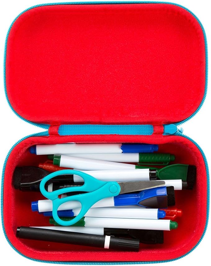 ZIPIT Blue Pencil Case for Kids, Cute Pencil Box for School, Large Capacity Stationery Organizer Box