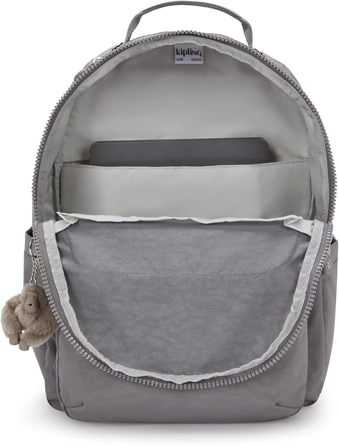Kipling Women's Seoul 15" Laptop Backpack, Durable, Roomy with Padded Shoulder Straps, Built-In Protective Sleeve