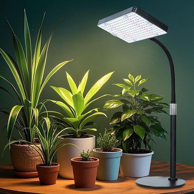 FECiDA Smart Control Desk Grow Lights for Indoor Plants with 5-Level Timer | Full Spectrum Plant Lamp with Elegant Stand Design, Premium Indoor Plant Light for Pot Plant, Succulent, Cactus Collection