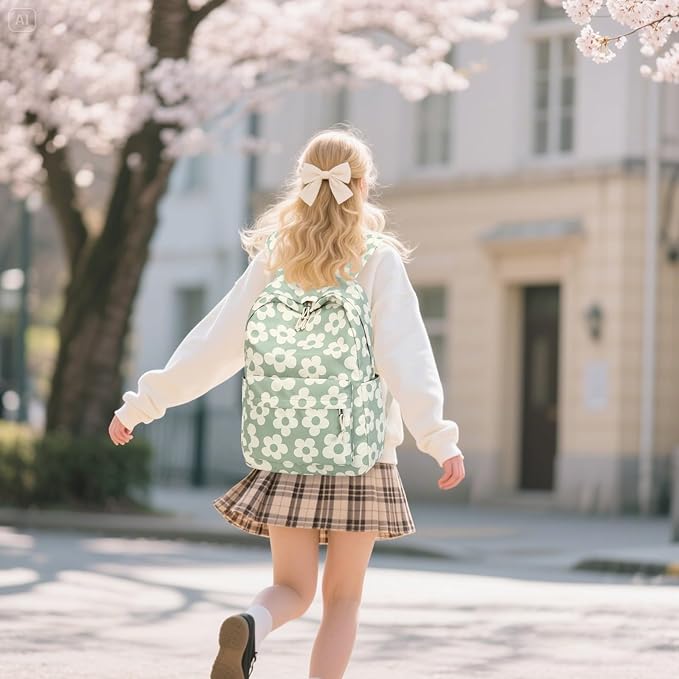 School Backpack for Teen Girls Women Laptop Backpack College Bookbags Middle School Travel Work Commuter Back Pack
