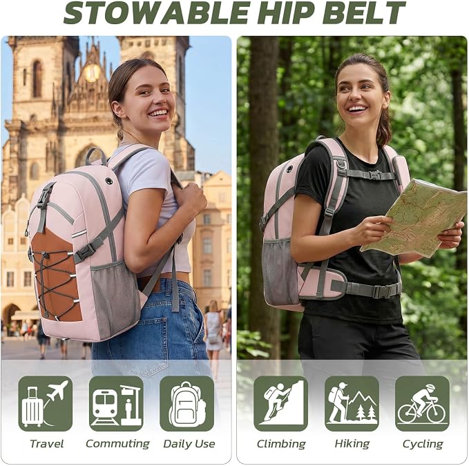 TILYMOL 30L Hiking Travel Backpack for Men Women with Hydration System | Lightweight Waterproof Outdoor Camping Backpack/Day Pack, Hiking Daypack for Hiking, Travel, Sports, Running, Biking