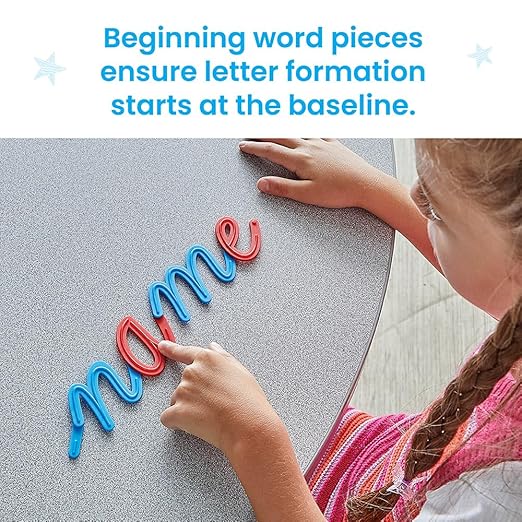 hand2mind Cursive Connecting Lowercase Letters, Tactile Letter Tracing, Cursive Alphabet Handwriting Practice, Fine Motor Activities, Homeschool Supplies, Classroom Manipulatives for Elementary School