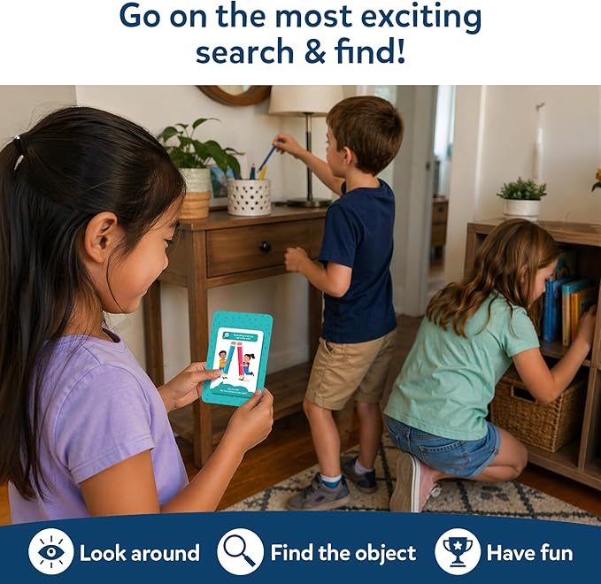 Skillmatics Indoor & Outdoor Scavenger Hunt Card Game - Found It, Educational Game Collections, Gifts for Kids, Boys, Girls and Families, for Ages 4, 5, 6, 7, Perfect for Home, School, Playdates