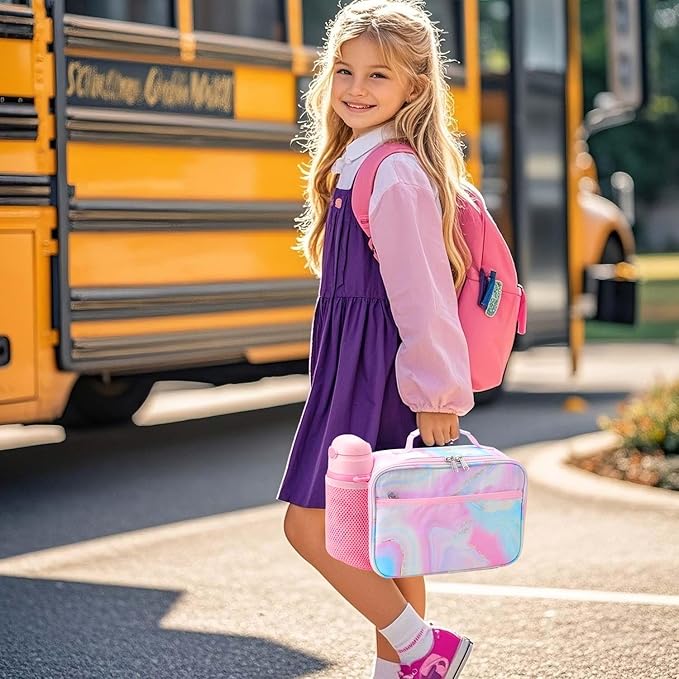 RHCPFOVR Kids Lunch Bag - Insulated Lunch Box for Boys Girls,Washable Lunch Bag and Reusable Toddler Leak-proof Lunchbox for School and Daycare