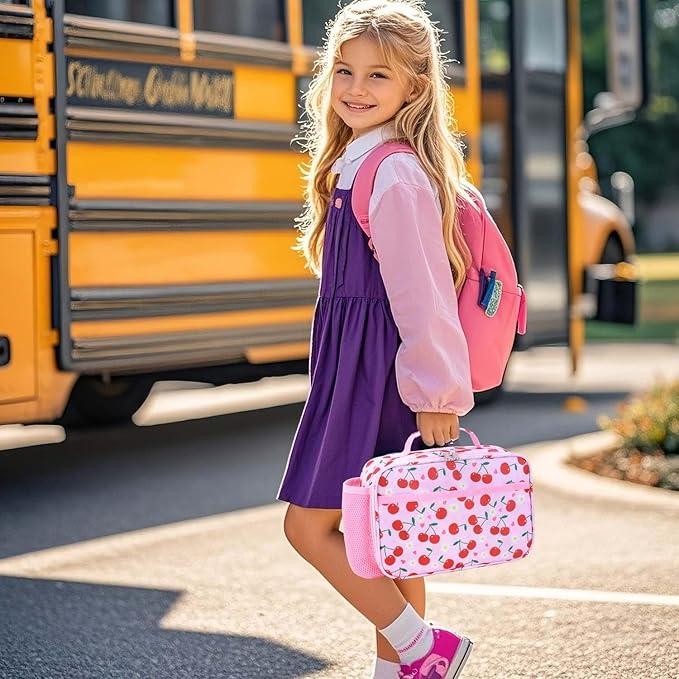 RHCPFOVR Kids Lunch Bag - Insulated Lunch Box for Boys Girls,Washable Lunch Bag and Reusable Toddler Leak-proof Lunchbox for School and Daycare