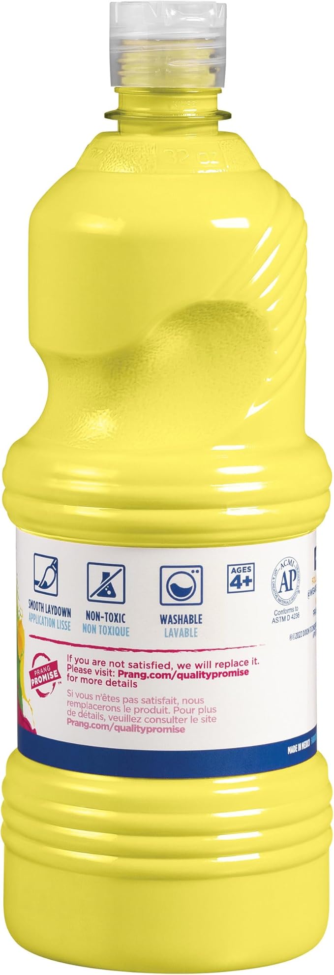 Prang Washable Tempera Paint, Yellow, 32 Oz., 1 Count