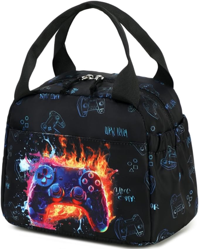 CAMTOP Boys Lunch Box Kids Insulated Lunch Bag Kids Cute Lunchbox for Boys Loncheras Para Niños