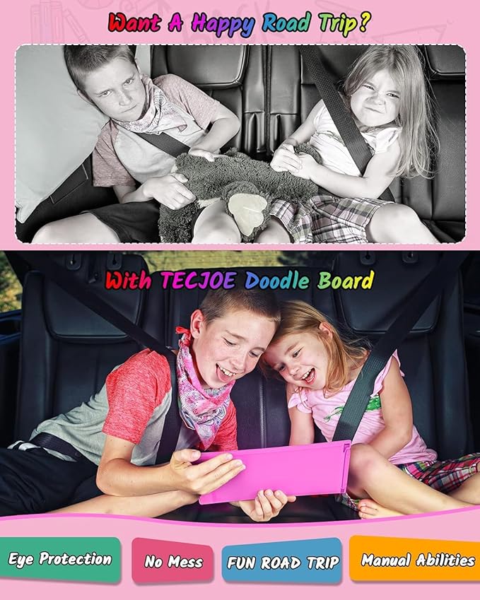 TECJOE 2 Pack LCD Writing Tablet, 8.5 Inch Colorful Doodle Board Drawing Tablet for Kids, Kids Travel Games Activity Learning Toys Birthday Gifts for 3 4 5 6 Year Old Boys and Girls Toddlers
