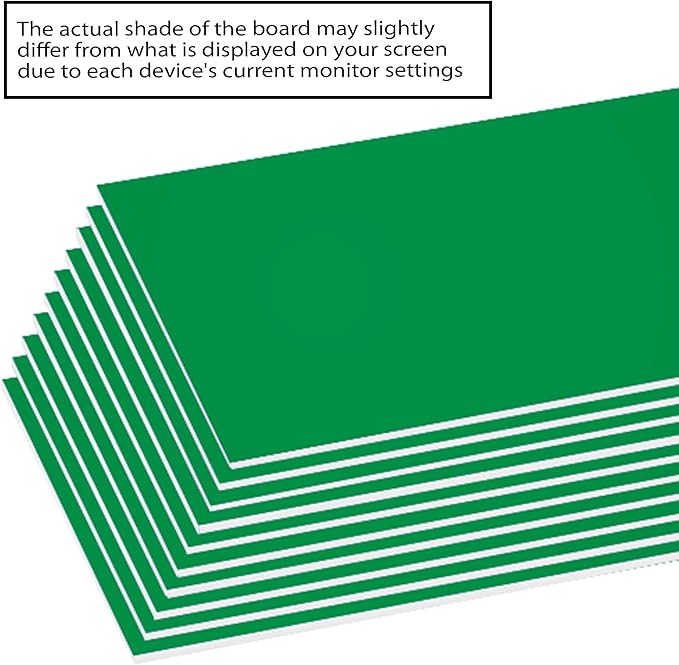 BAZIC Products Foam Board 20" X 30" Green, Colored Foam Boards 3/16 Inch Thickness, Presentation Signboards School Craft Project Framing Display, 25-Pack