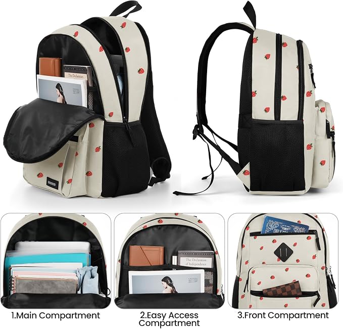 Backpack for Men and Women, Lightweight Casual Travel Laptop Backpack