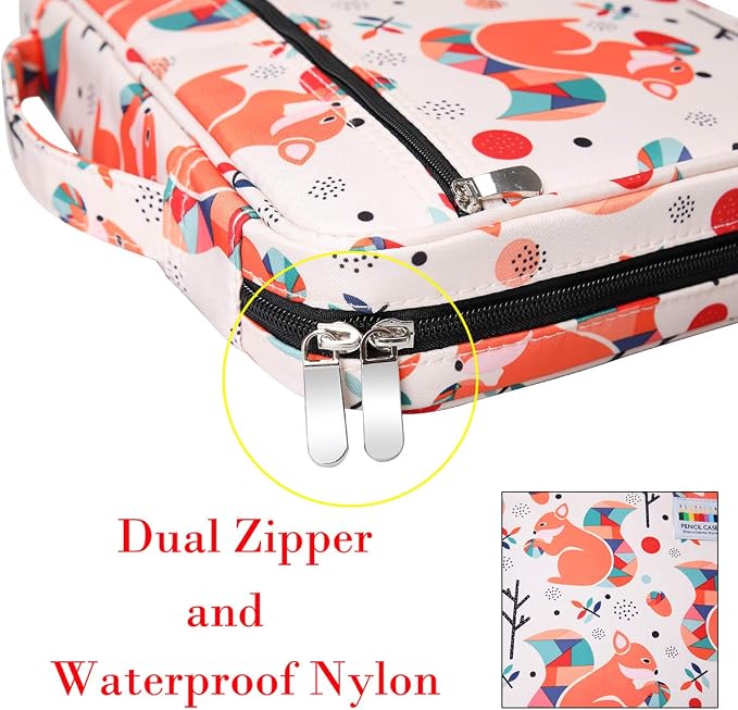Coloring Pencil Case 220 Slots Pencils/Gel Pens Organizer Waterproof Travel Case Zipper Carrying Portable Pencil Markers Pen Holder Bag for Painter Writers