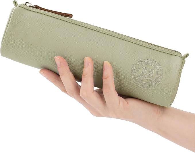 EASTHILL Small Pencil Case Pencil Pouch Stationery Pen Bag Office Supplies for Girls Women-Green