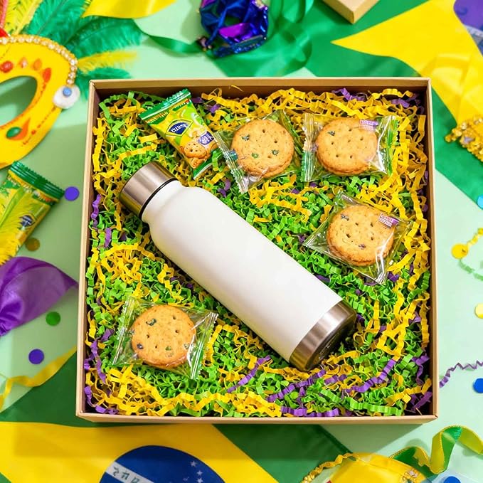 3LB Easter Crinkle Cut Paper Shred Filler, Gold Green Purple Paper Shreds for Basket Fillers, Birthday, Gift Wrapping, Anniversary, Wedding, Easter, Mardi Gras, Carnival Gift Decor Party Filler