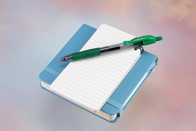 Pilot G2 Premium Gel Roller Pens, Fine Point 0.7 mm, Green Ink, Pack of 12 - Ideal for School, Journaling and Office Writing