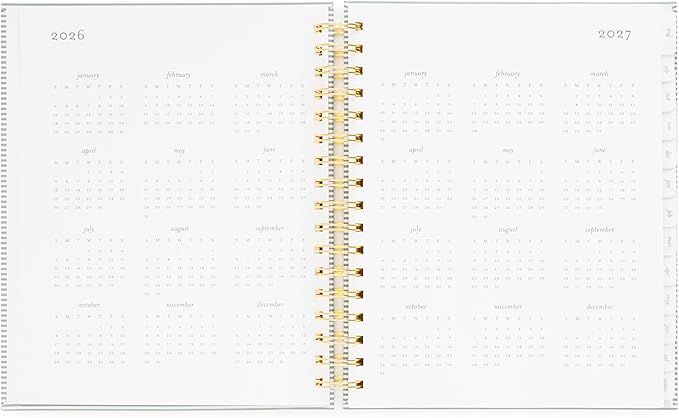Sugar Paper Academic Planner 2026 2027, Monthly Planner for School, College and Teacher Planning, Hardcover Calendar Book with Notes Pages, Bookmarks and Elastic Band Closure